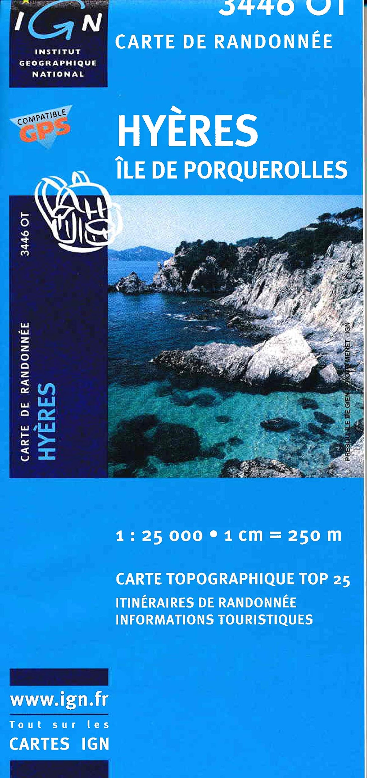 Carte de randonnée : Hyère - Îles Porqueroles