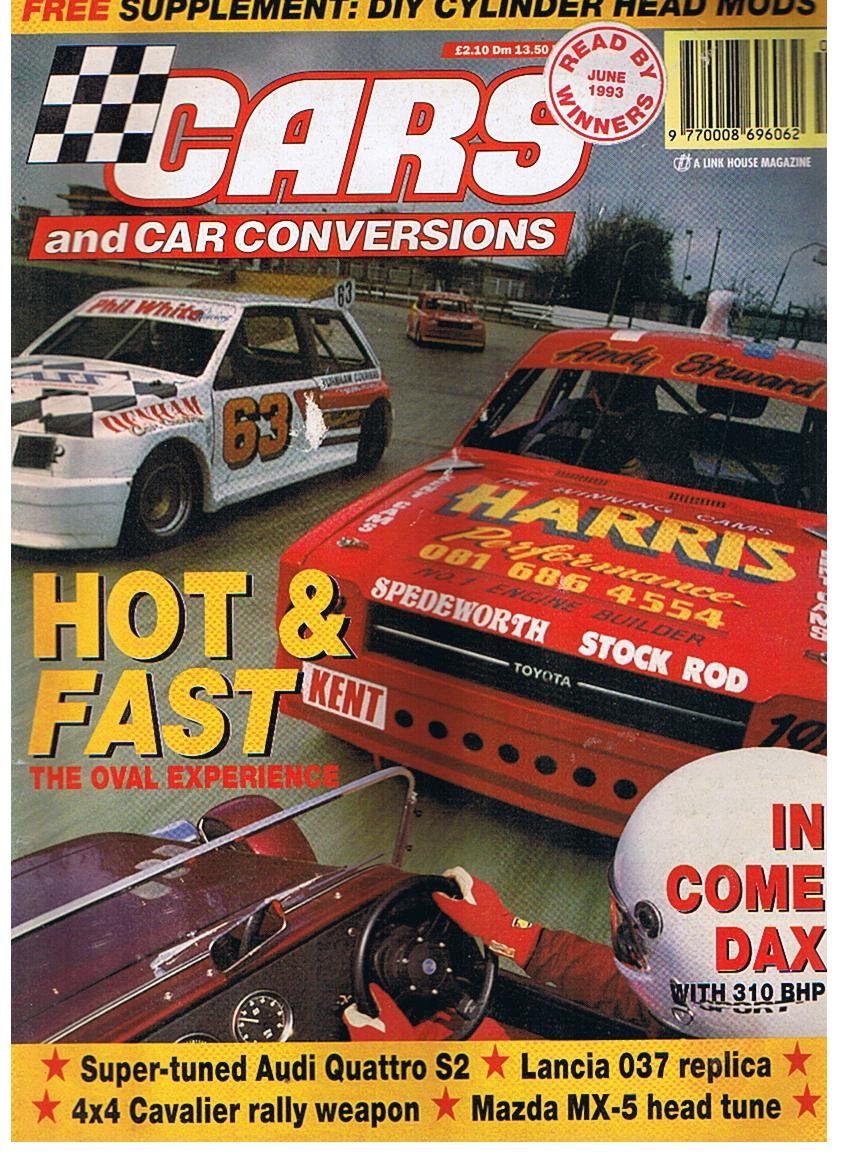 CARS & CAR CONVERSION Motoring magazine June 1993 QUATTRO CAVALIER LANCIA MAZDA