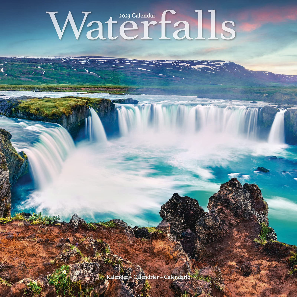 Waterfalls Calendar - Calendars 2022 - 2023 Wall Calendars - Photo Calendar - Waterfalls 16 Month Wall Calendar by Avonside