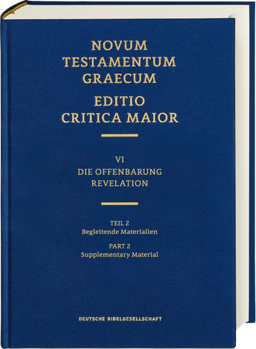 Novum Testamentum Graecum: Editio Critica Maior (ECM) VI/2: Revelation, Supplementary Material