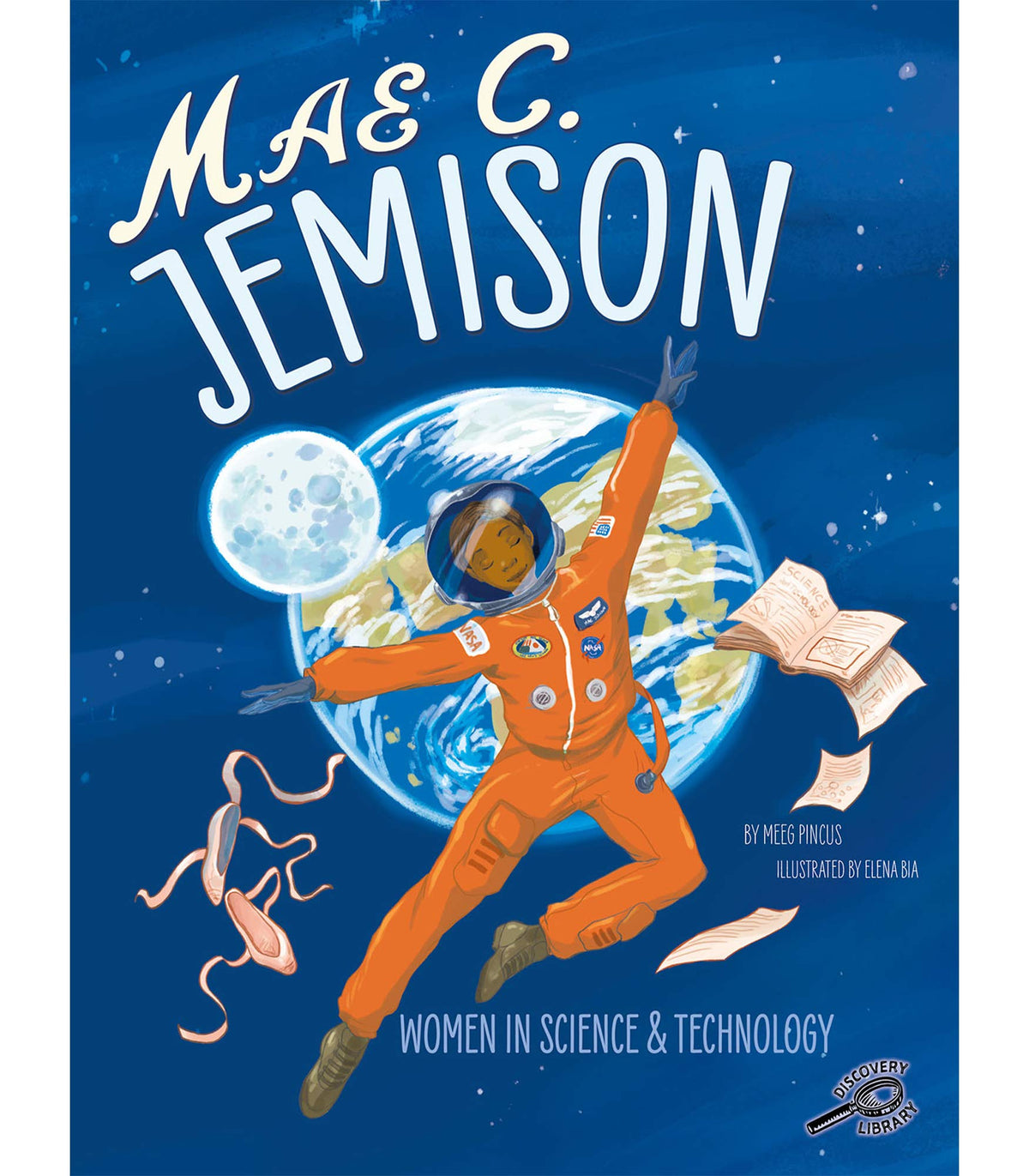 Women in Science and Technology: Mae C. Jemison―The First African-American Female Astronaut, Grades 1-3 Interactive Book With Illustrations, Vocabular