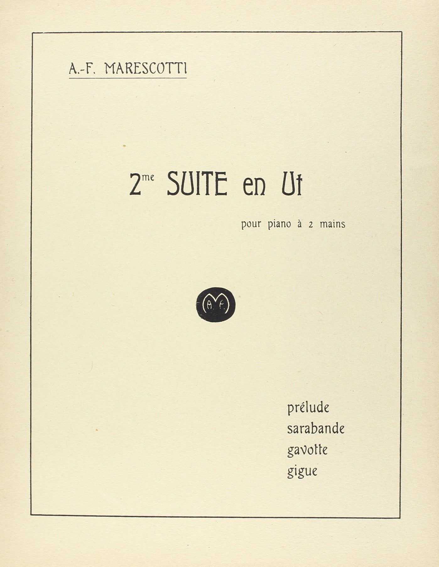 Marescotti: Suite No. 2 en Ut