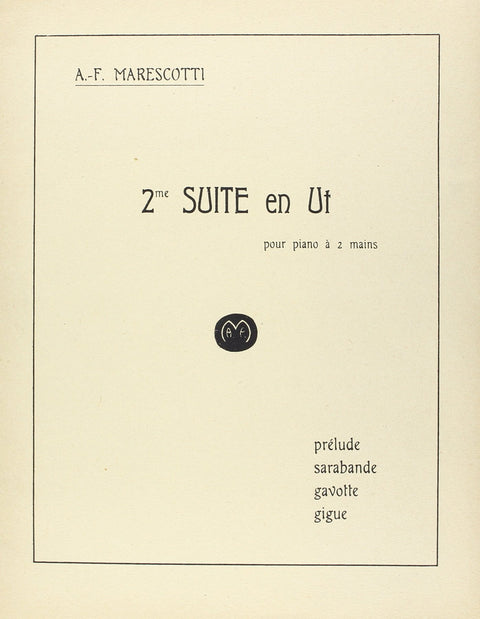 Marescotti: Suite No. 2 en Ut