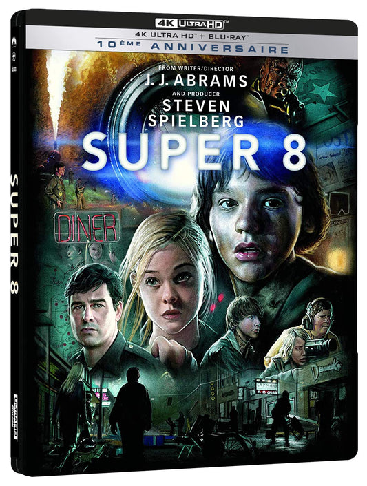 Super 8 Combo UHD [4K Ultra HD + Blu-Ray-Édition boîtier SteelBook 10ème Anniversaire]