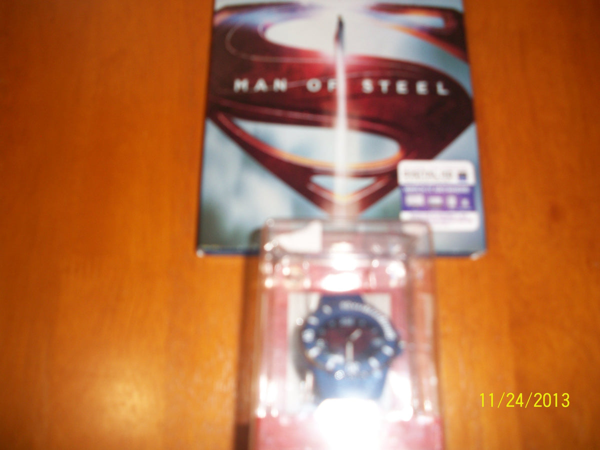 Man of Steel Blu-Ray, DVD, Digital Copy [Blue & Blue Man of Steel Watch Included]