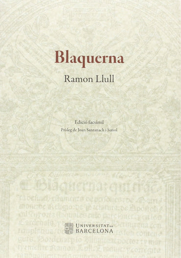 Blaquerna. Edició facsímil