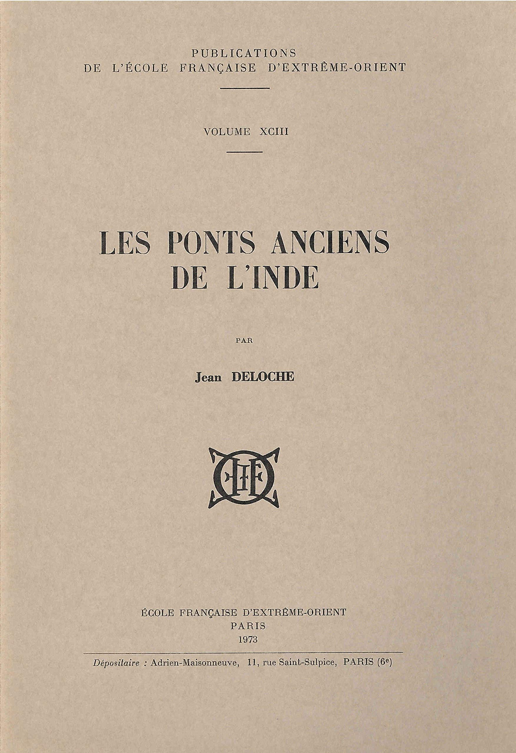 Les ponts anciens de l'Inde