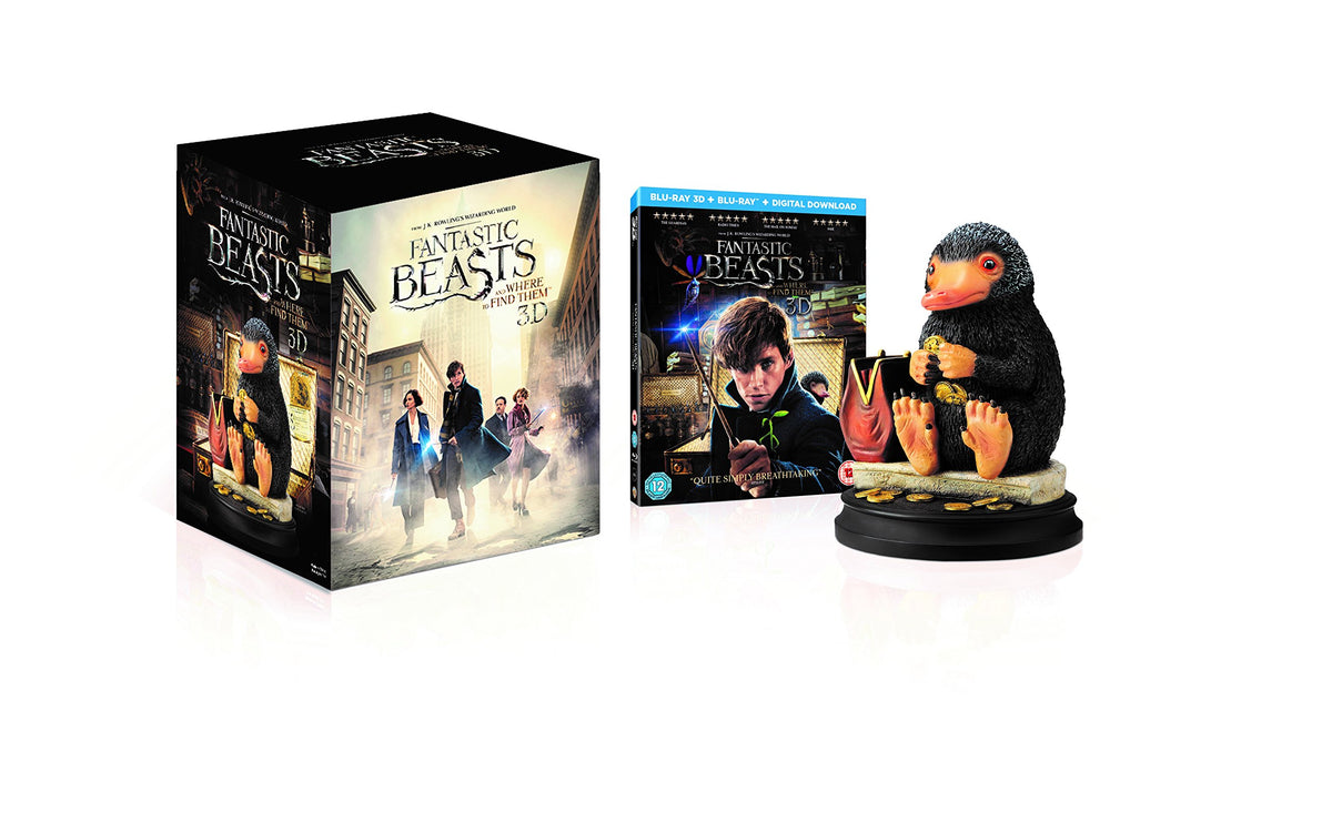 Fantastic Beasts and Where To Find Them with Limited Edition Niffler Statue [Blu-ray 3D + Blu-ray + Digital Download] [2