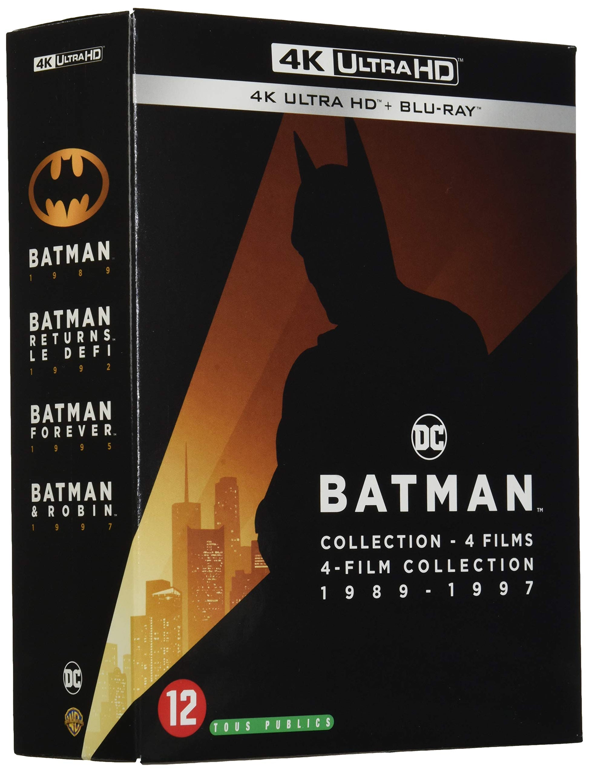 Batman-4 Films Collection 1989-1997 [4K Ultra HD + Blu-Ray]