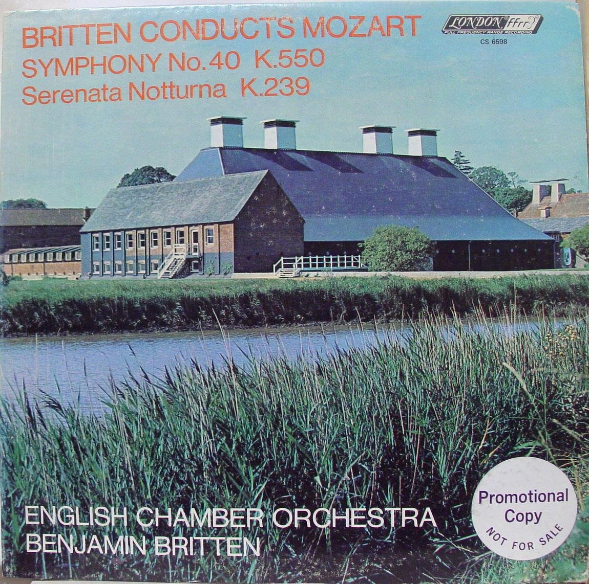 BRITTEN MOZART SYM NO 40 vinyl record