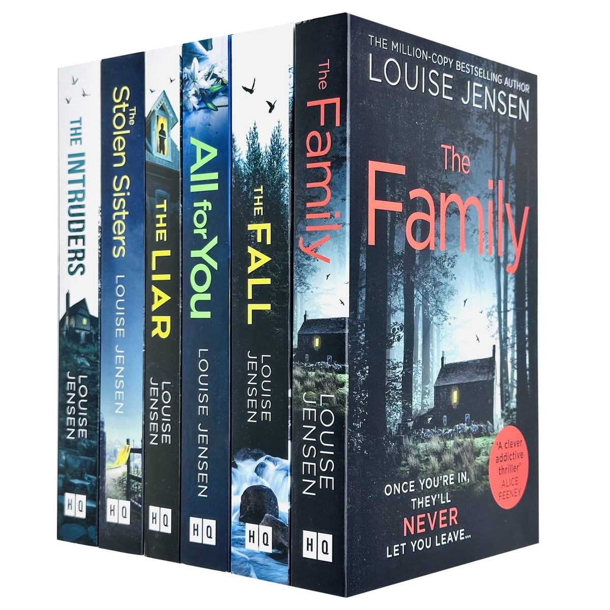 Louise Jensen 6 Books Collection Set (The Liar, The Family, All For You, The Intruders, The Stolen Sisters & The Fall)