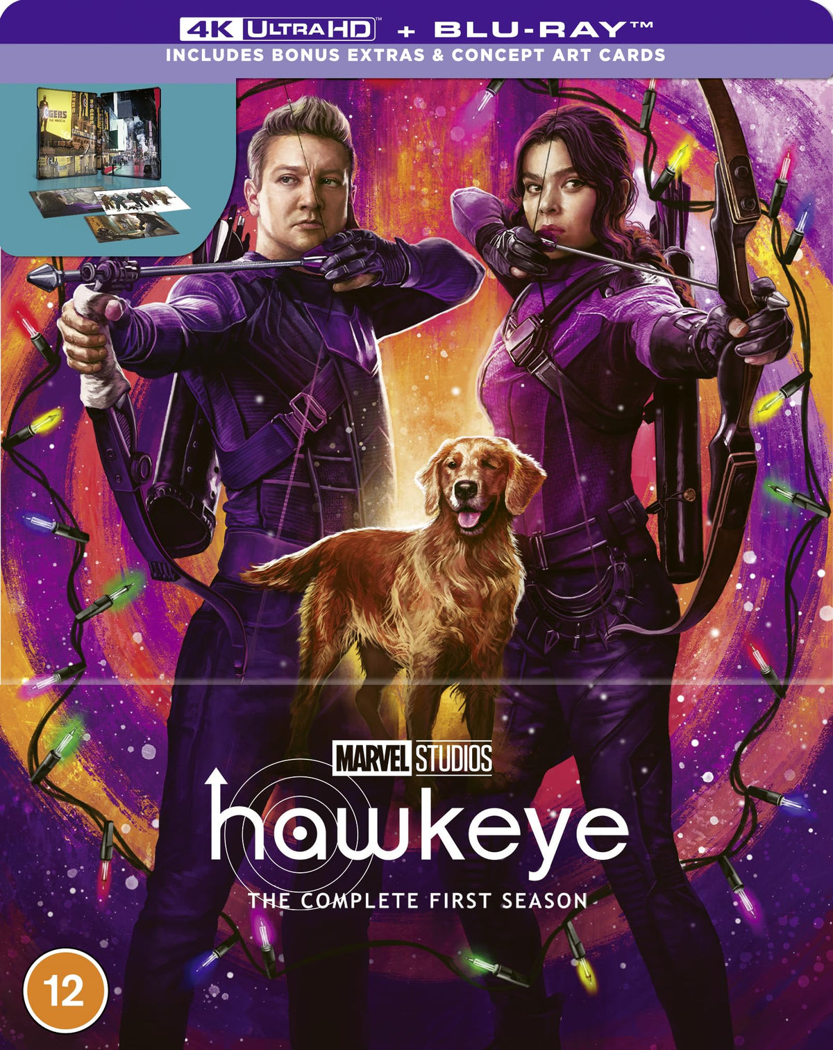Marvel Studios Hawkeye Season 1 4K UHD + Blu ray Steelbook (Disney+ Original) (includes artcards) [Blu-ray] []