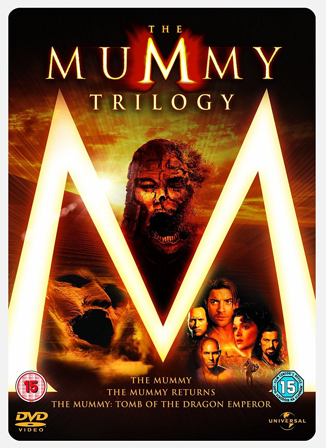 The Mummy 1, 2 & 3 Steelbook Box Set [DVD] [UK Import]