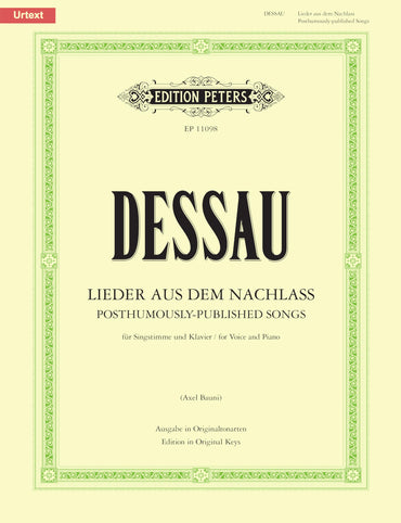 POSTHUMOUSLY PUBLISHED SOMGS CHANT