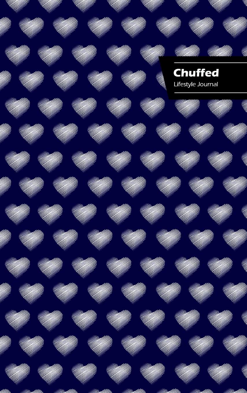 Chuffed Lifestyle Journal, Write-in Notebook, Dotted Lines, Wide Ruled, Medium Size 6 x 9 Inch (A5) Hardcover (Blue)