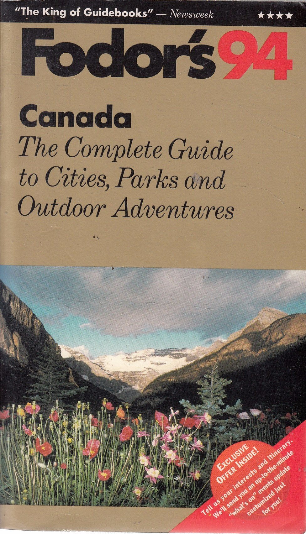 Canada '94: The Complete Guide to its Cities, Parks and Outdoor Adventures
