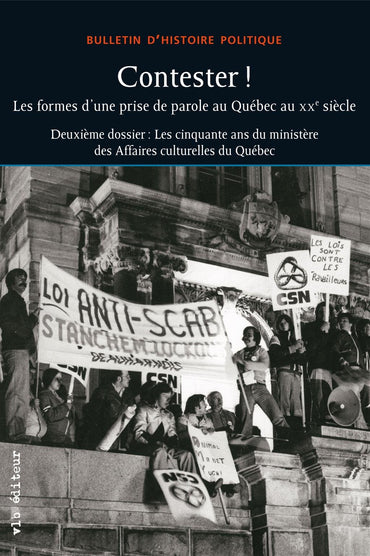 Contester !: La forme d'une prise de parole au Qu