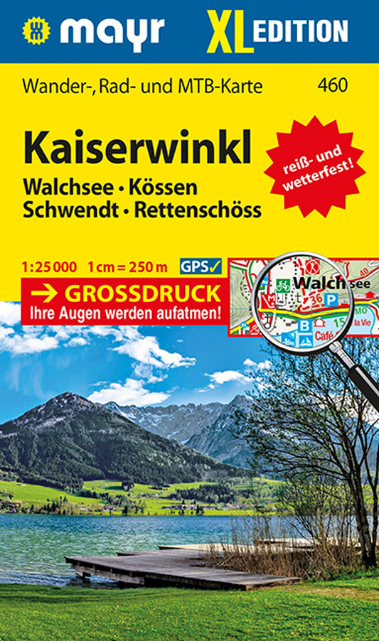 Kaiserwinkl XL 1 : 25 000: Wander-, Rad- und Mountainbikekarte. GPS-genau