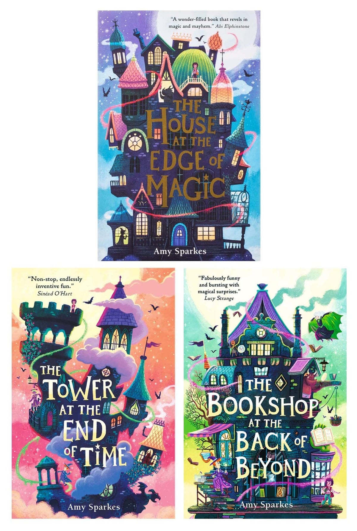 The House at the Edge of Magic Series 3 Books Collection Set (The House at the Edge of Magic, The Tower at the End of Ti