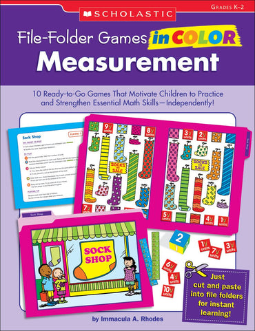 File-Folder Games in Color: Measurement: 10 Ready-to-Go Games That Motivate Children to Practice and Strengthen Essential Math Skills―Independently!
