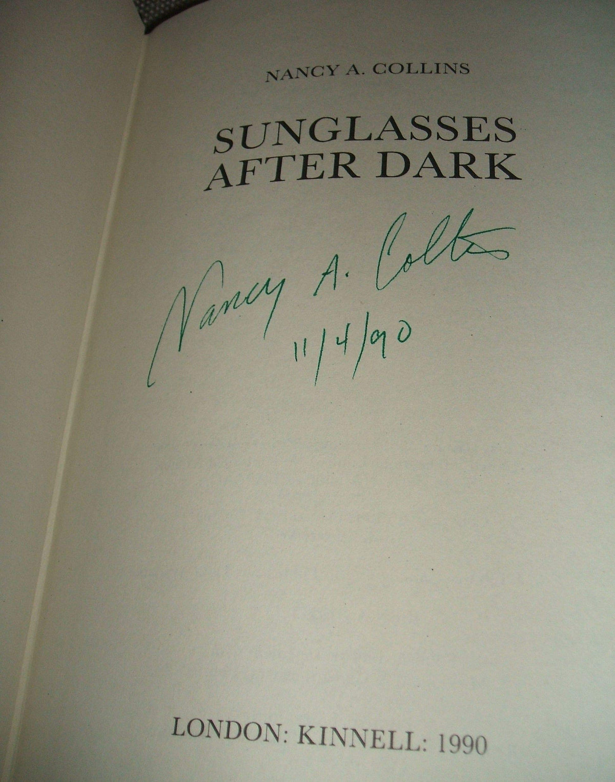 Sunglasses After Dark: Inscribed