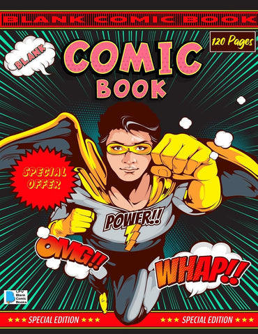 Blank Comic Book: Create Your Own Comics with this Comic Book Journal Notebook - 120 Pages of Fun and Unique Templates - A Large 8.5" x 11" Notebook ... - Cartoon / Comic Book With Lots of Templates