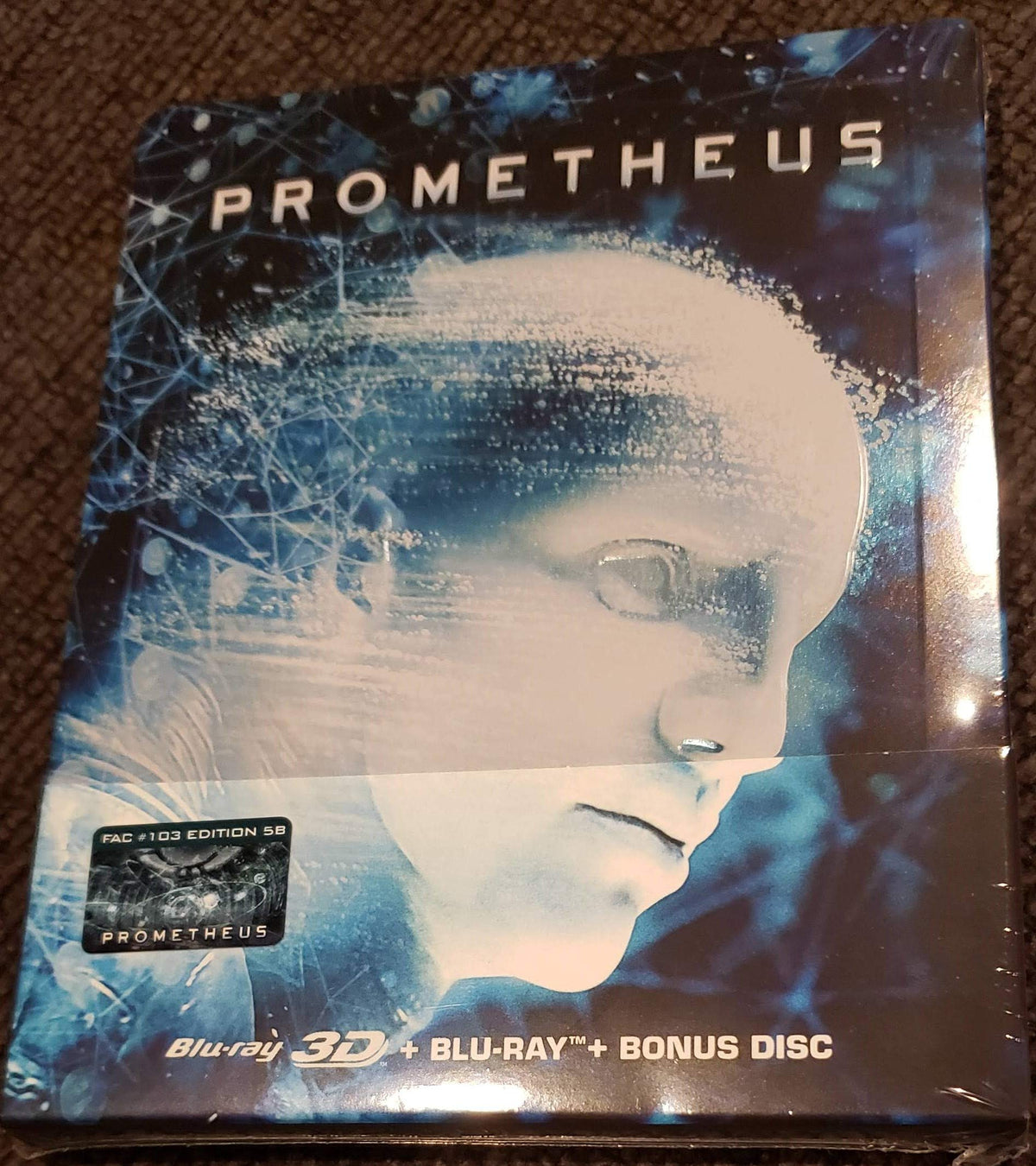 PROMETHEUS 3D Blu-ray Steelbook (FilmArena Region-Free Import; Embossed 3-disc Set)