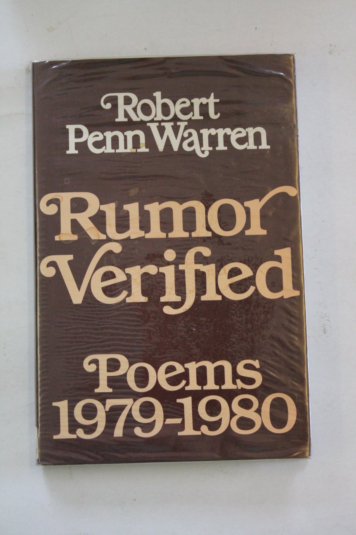 RUMOUR VERIFIED: POEMS, 1979-80'