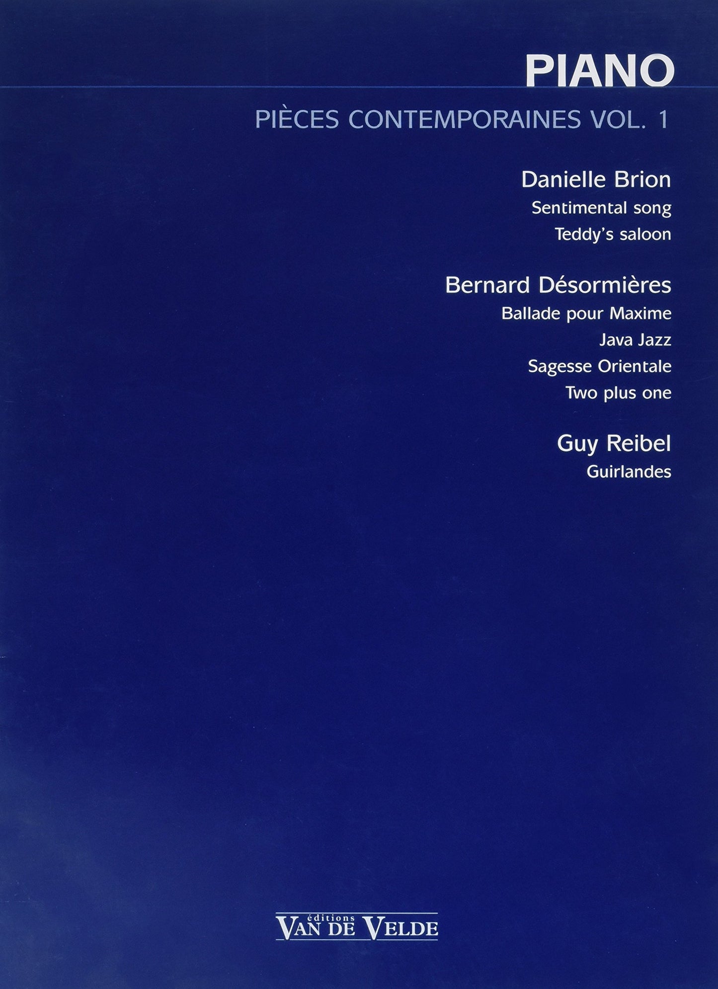 Piano - pièces contemporaines Vol.1