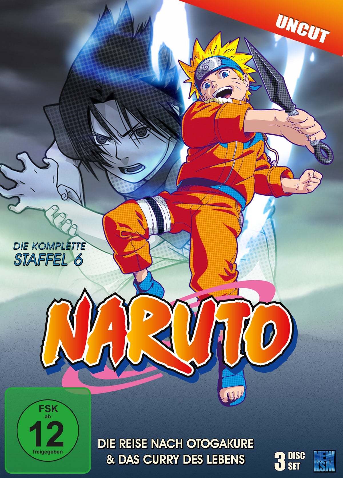 Naruto - Die Reise nach Otogakure & Das Curry des Lebens - Staffel 6: Folge 136-157, 3 DVDs