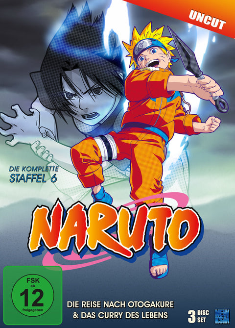 Naruto - Die Reise nach Otogakure & Das Curry des Lebens - Staffel 6: Folge 136-157, 3 DVDs