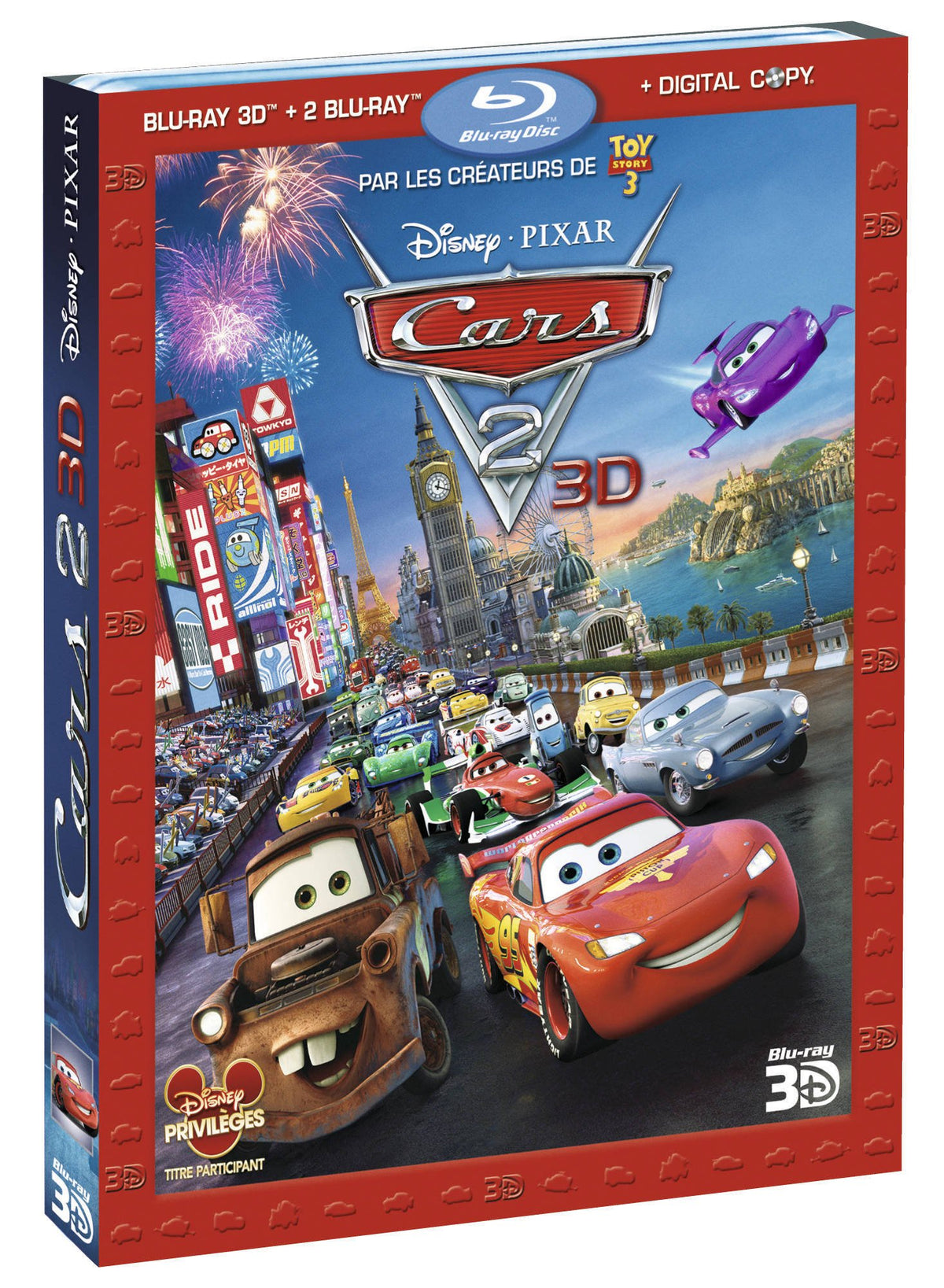 Cars 2 [Combo 3D + Blu-Ray + DVD + Copie Digitale]