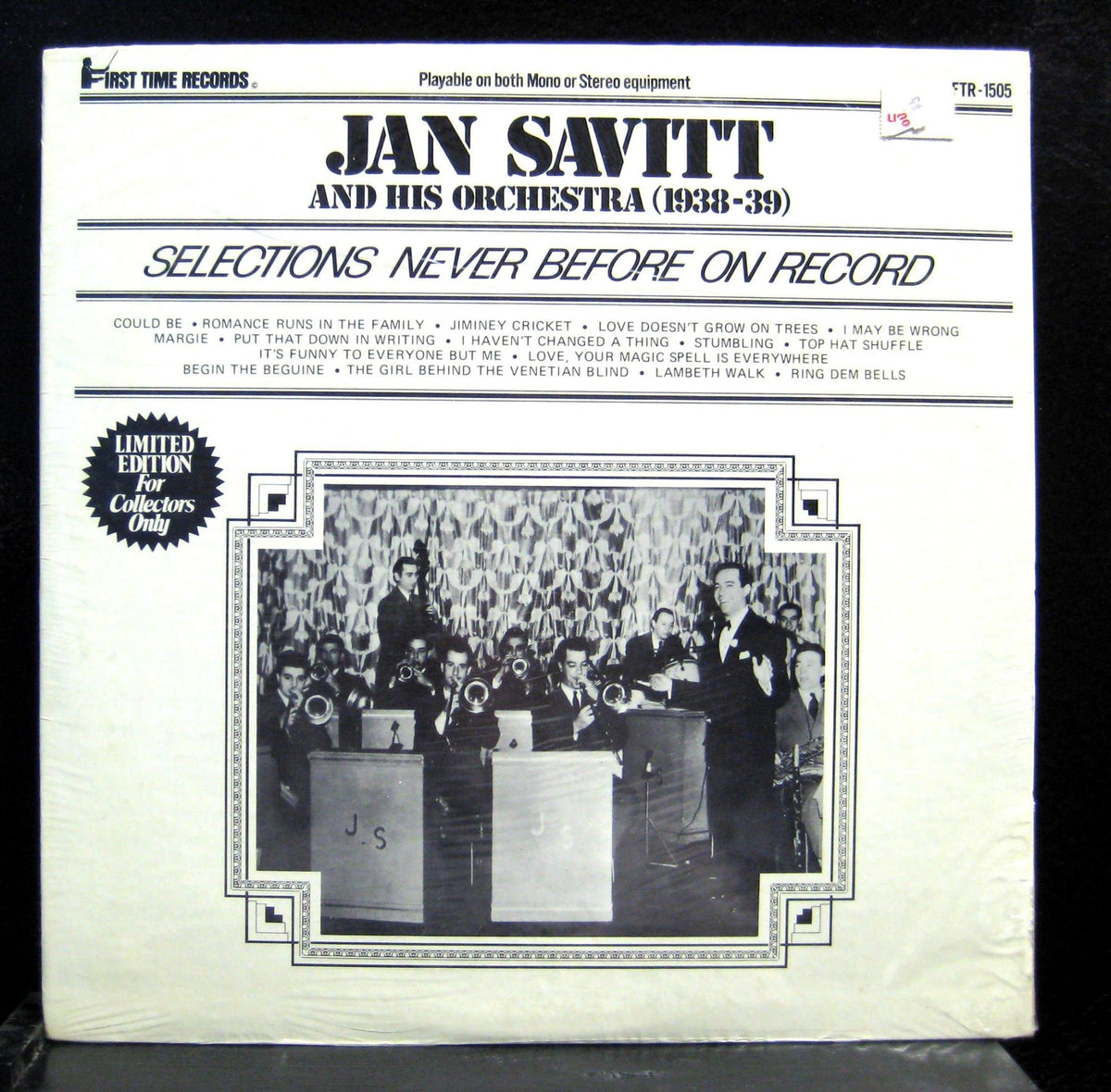 JAN SAVITT selections never before on record LP Sealed FTR-1505 Vinyl Record