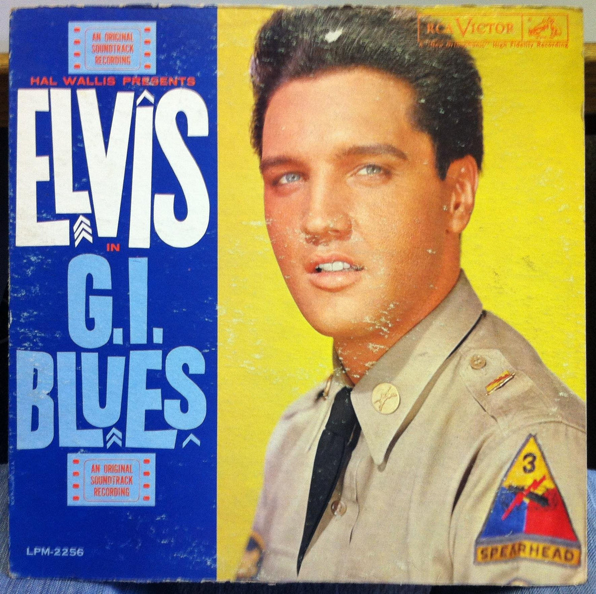 ELVIS PRESLEY g.i. blues LP Used_VeryGood LPM-2256 RCA Mono 1s/10s 1960 Record
