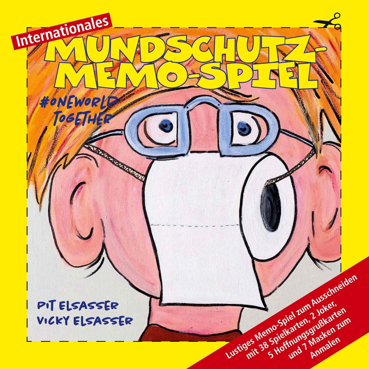 Internationales Mundschutz-Memo-Spiel: #oneworld together