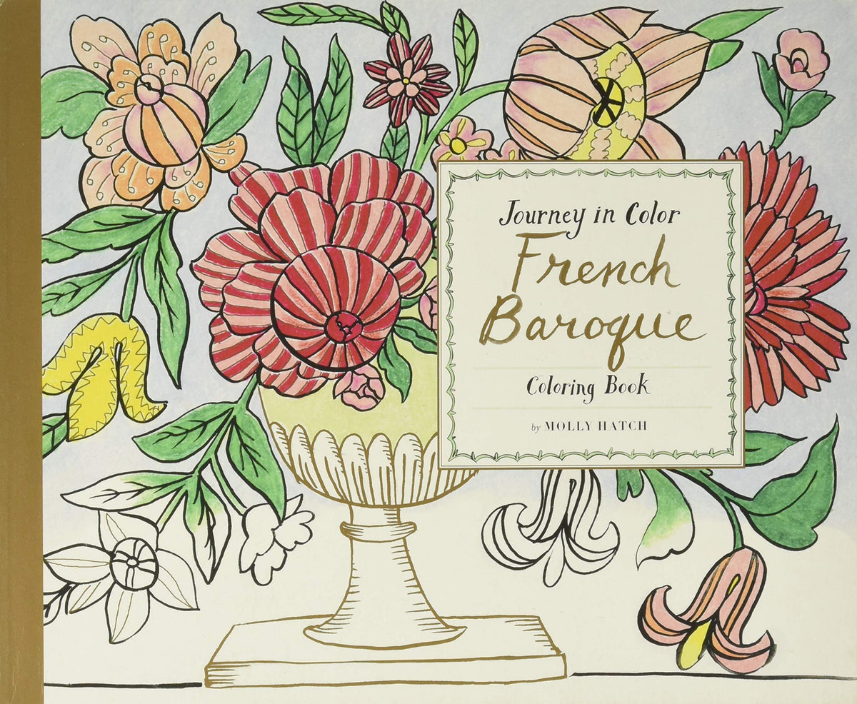 Journey in Color: French Baroque Coloring Book