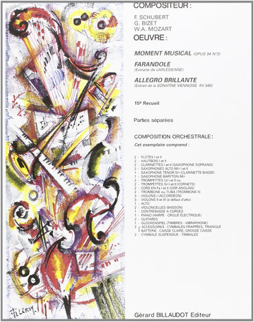 MOMENT MUSICAL - FARANDOLE - ALLEGRO BRILLANTE - MAT COMPLET