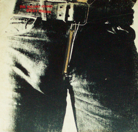 Rolling Stones - Sticky Fingers - 12" vinyl LP - original US zipper cover - Andy Warhol