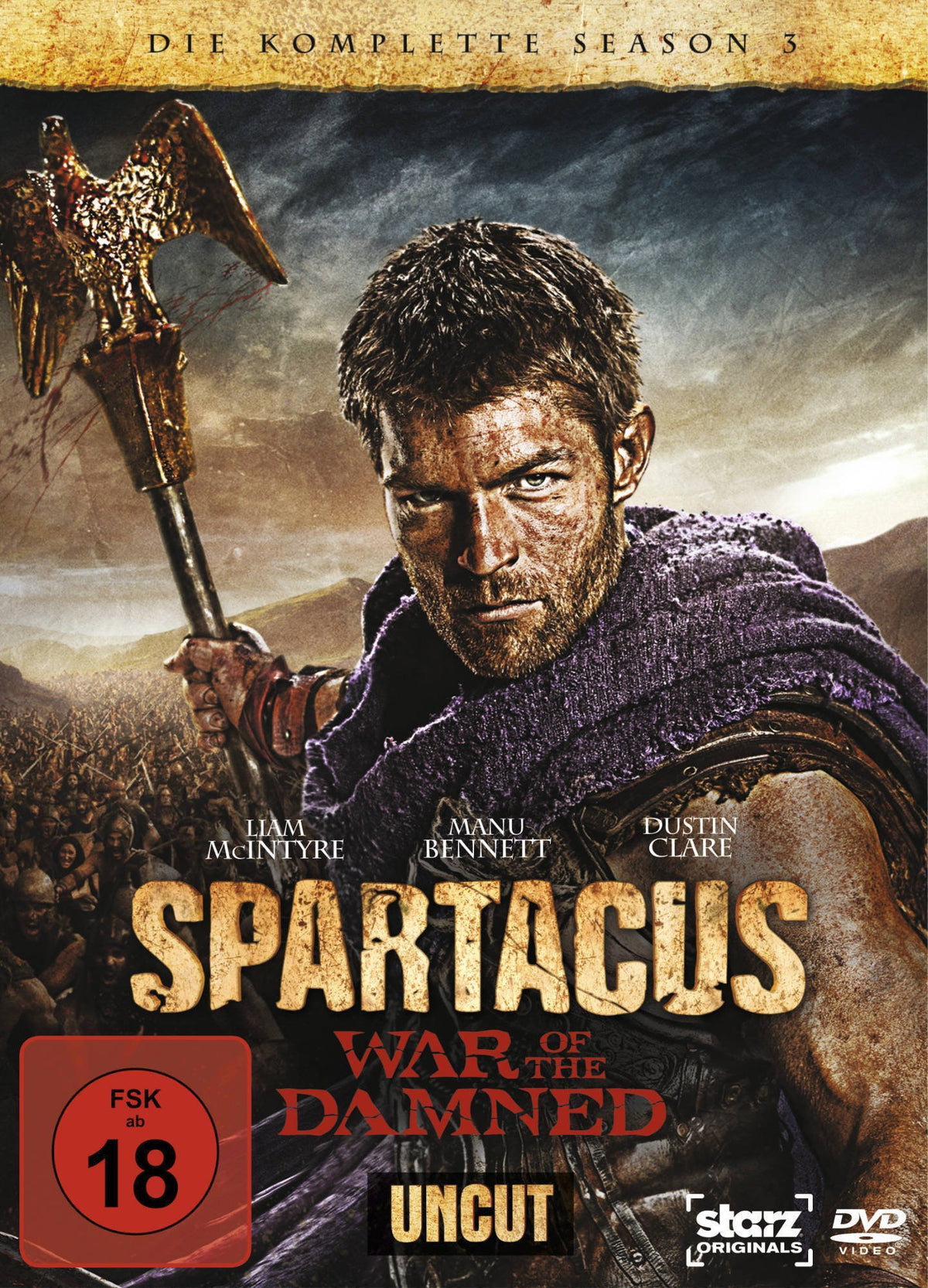 Spartacus: War of the Damned - Die komplette Season 3 - Uncut [Import allemand]