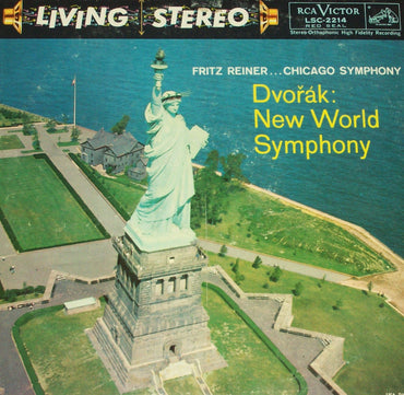 Dvorak - New World Symphony - 12" vinyl LP - Reiner RCA Victor Living Stereo LSC-2214 audiophile TAS