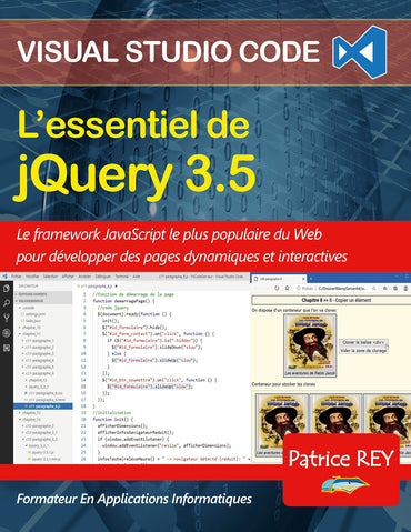 L'essentiel de jQuery 3.5: avec Visual Studio Code