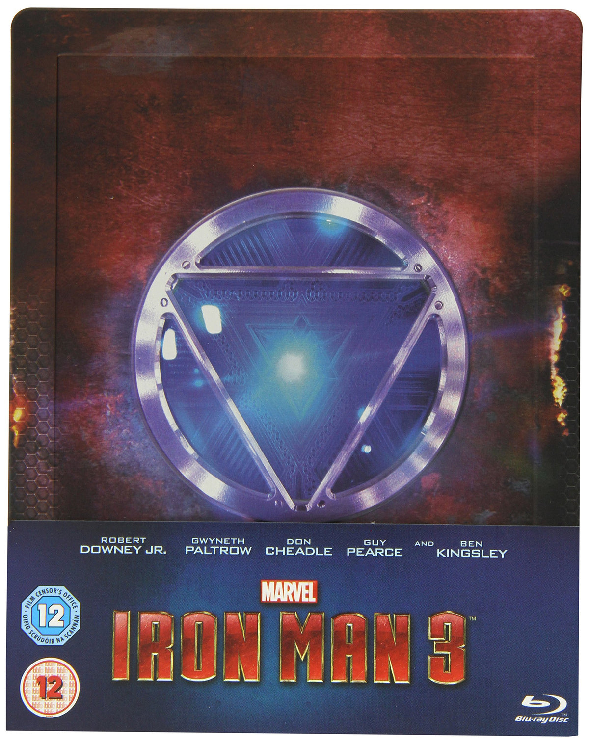 Iron Man 3 Steelbook Blu-ray, Zavvi Exclusive Steelbook (UK Import ohne dt. Ton), Regionfree, Uncut
