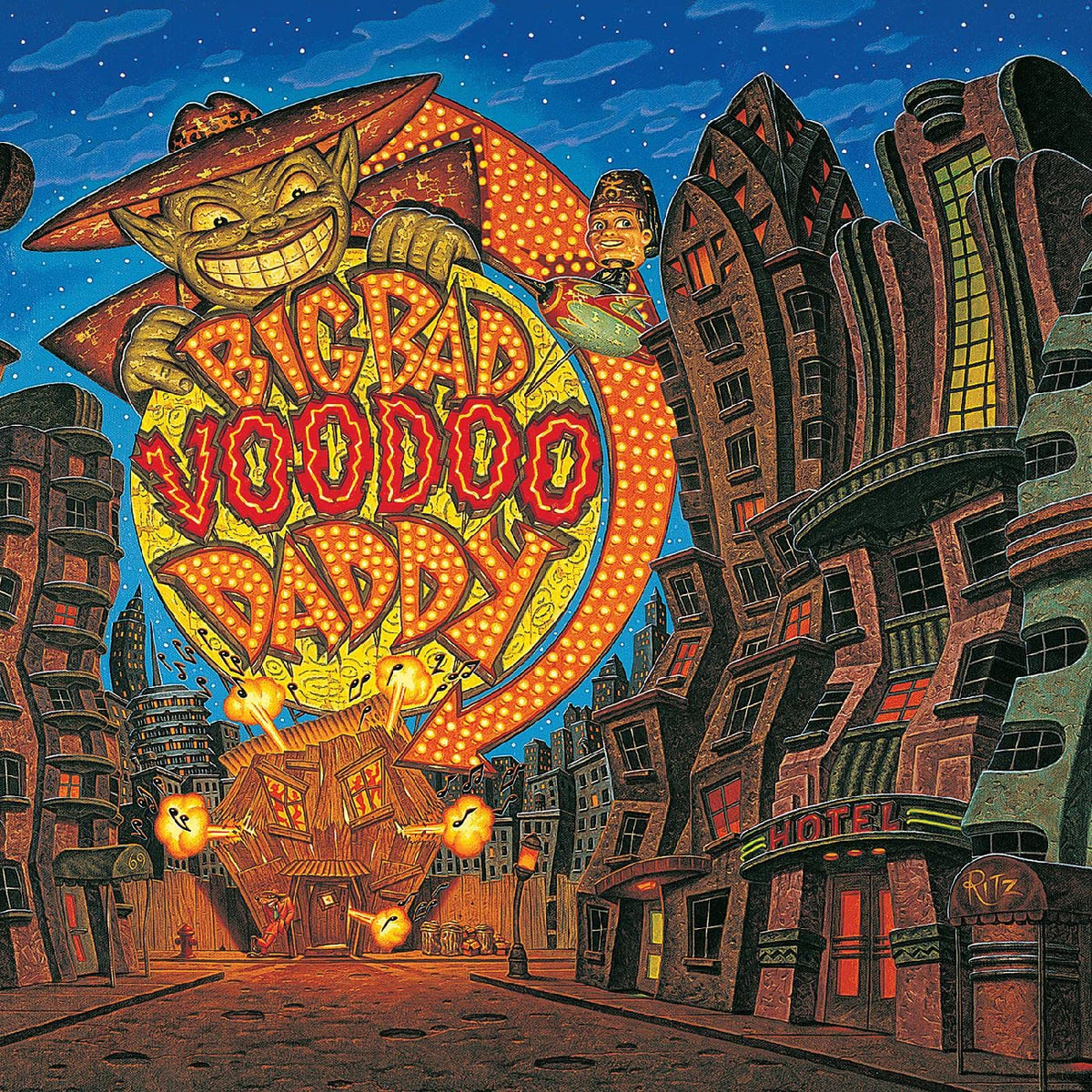 Big Bad Voodoo Daddy (Americana Deluxe)—25th Anniversary (CLEAR WITH RED & YELLOW SWIRL VINYL)