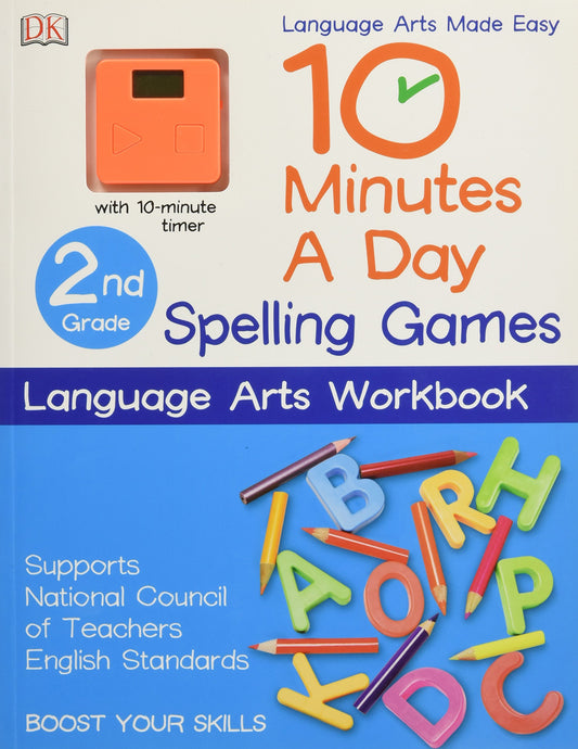 10 Minutes a Day: Spelling Games, Second Grade