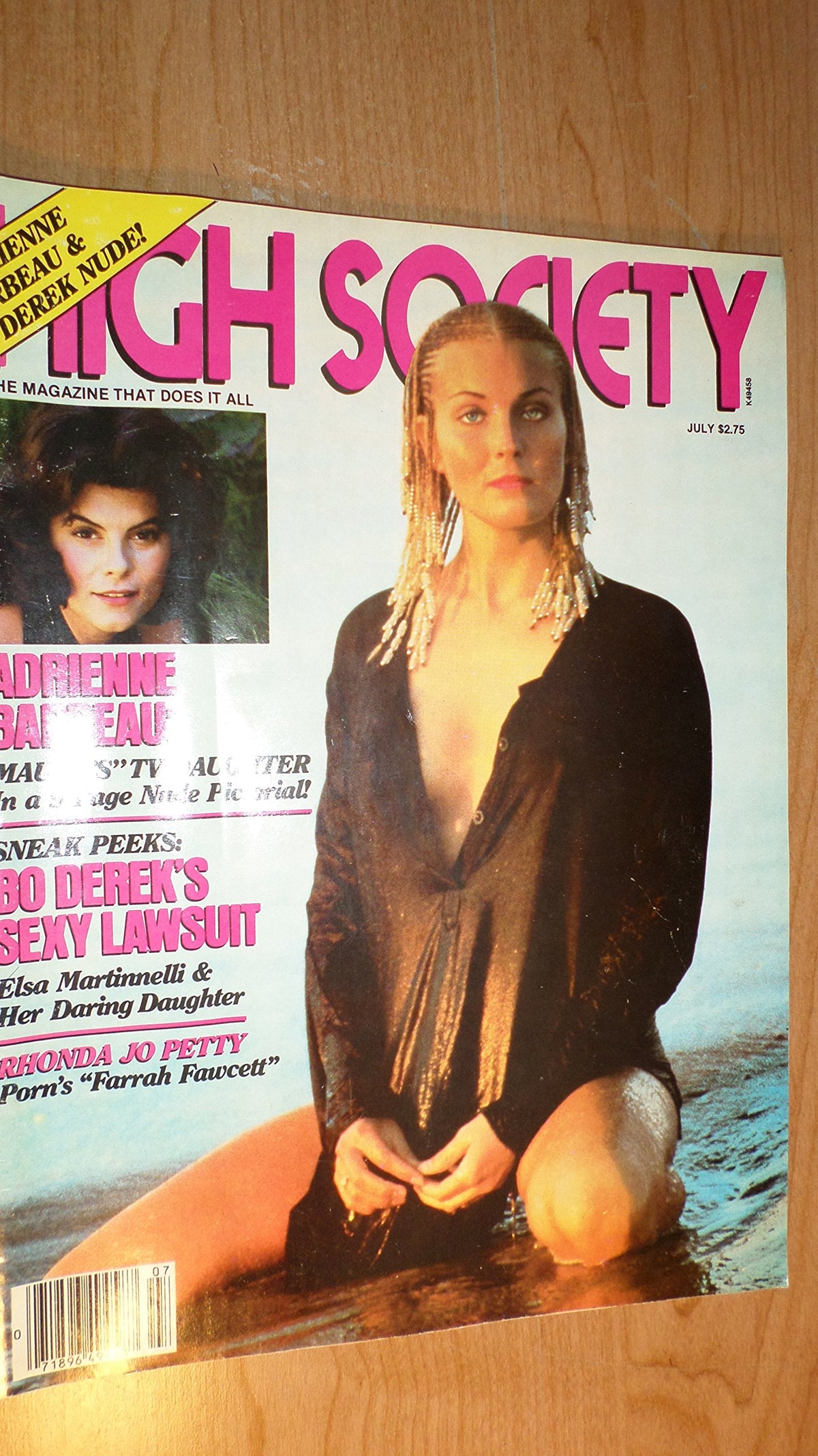 High Society July 1980: Bo Derek, Adreienne Barbeau, Rhonda Jo Petty
