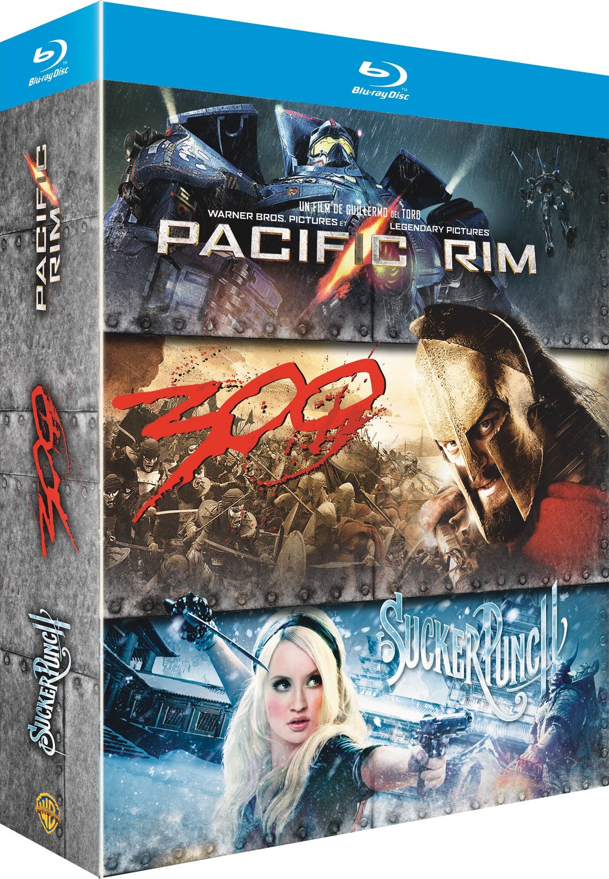 Pacific Rim + Sucker Punch + 300 [Blu-ray + Copie digitale]