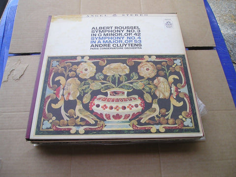 ROUSSEL SYM.#3, #4 - Cluytens, PCO - ANGEL S-36327 [LP RECORD]