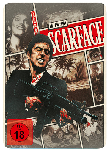AZZUTORK Reel Heroes-Scarface-Blu-Ray-Steel [Import allemand]