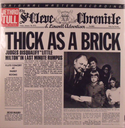 Thick As A Brick [Half-Speed Original Master Recording Mobile Fidelity Sound Lab (MFSL)]