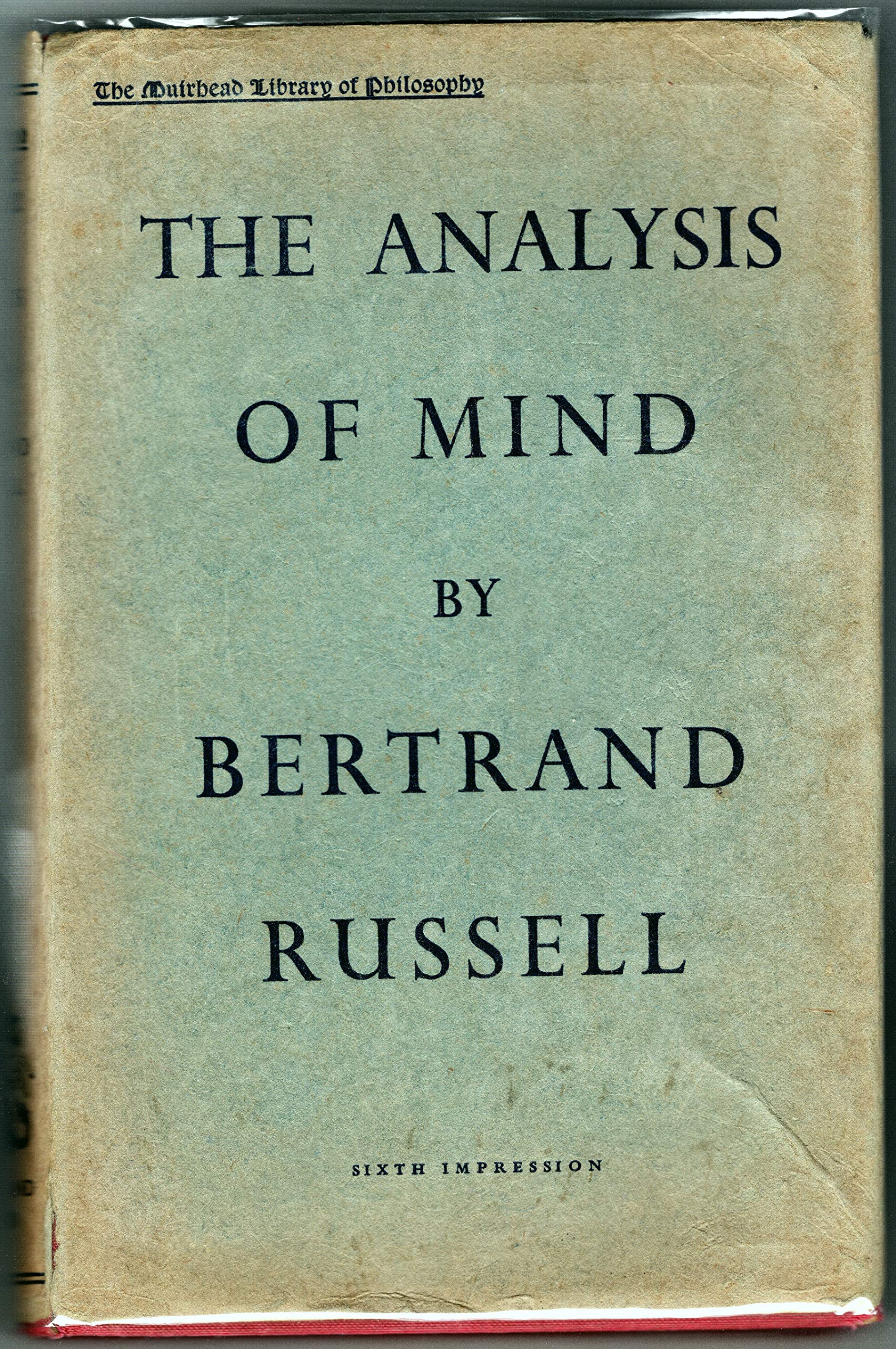 The Analysis of Mind